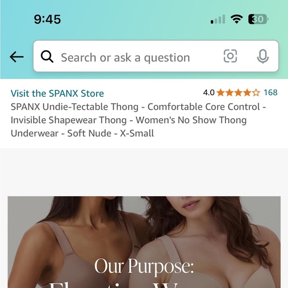 Spanx undies-tectible thong small - Picture 3 of 7